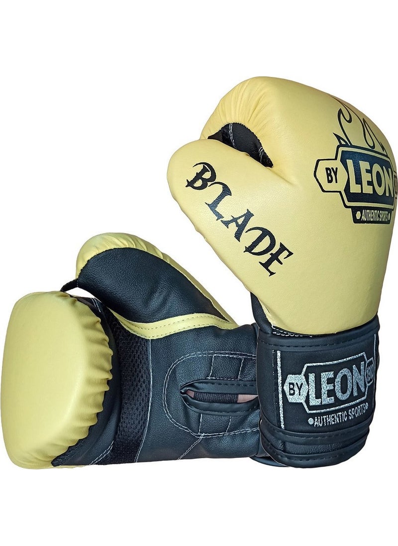 By Leon 1982 Leon Blade Training Boxing, Kickboxing and Muay Thai Gloves Yellow  - Image 3