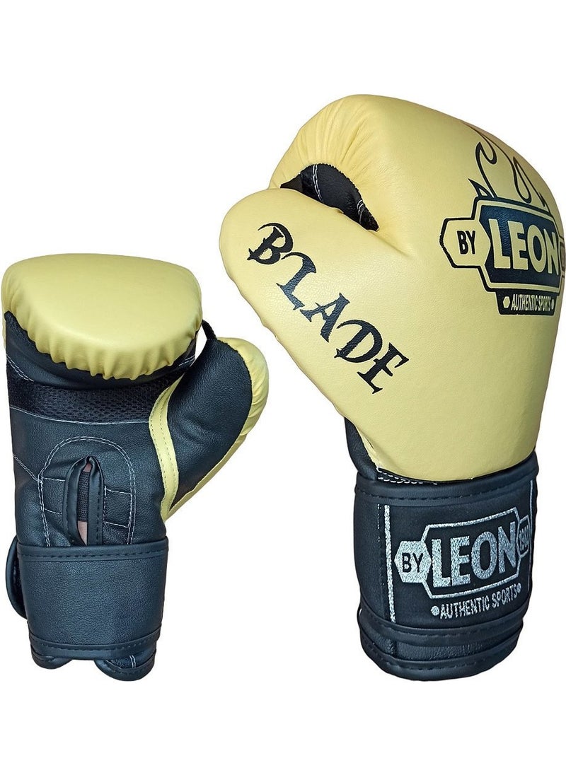 By Leon 1982 Leon Blade Training Boxing, Kickboxing and Muay Thai Gloves Yellow  - Image 5