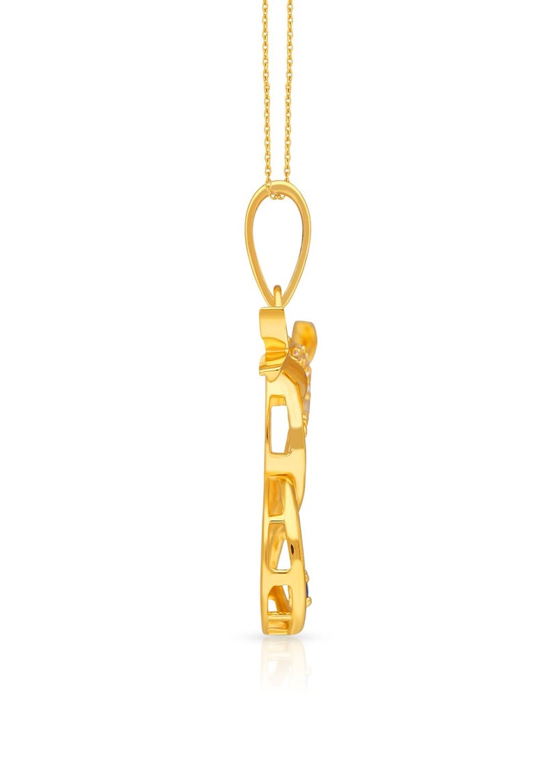 Malabar Gold and Diamonds 22 Karat 916 Purity Gold Pendant DZPN038Y - Image 3