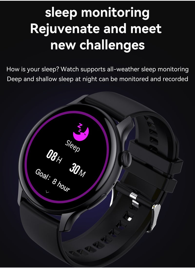 DOSCHER - Smart Watch AMOLED Smart Watches for Men Smartwatches Bluetooth Make/Answer Calls Fitness Modes and Sleep Modes Multi-app Message Reminder Multi Language Smartwatch 260mAh - Image 1