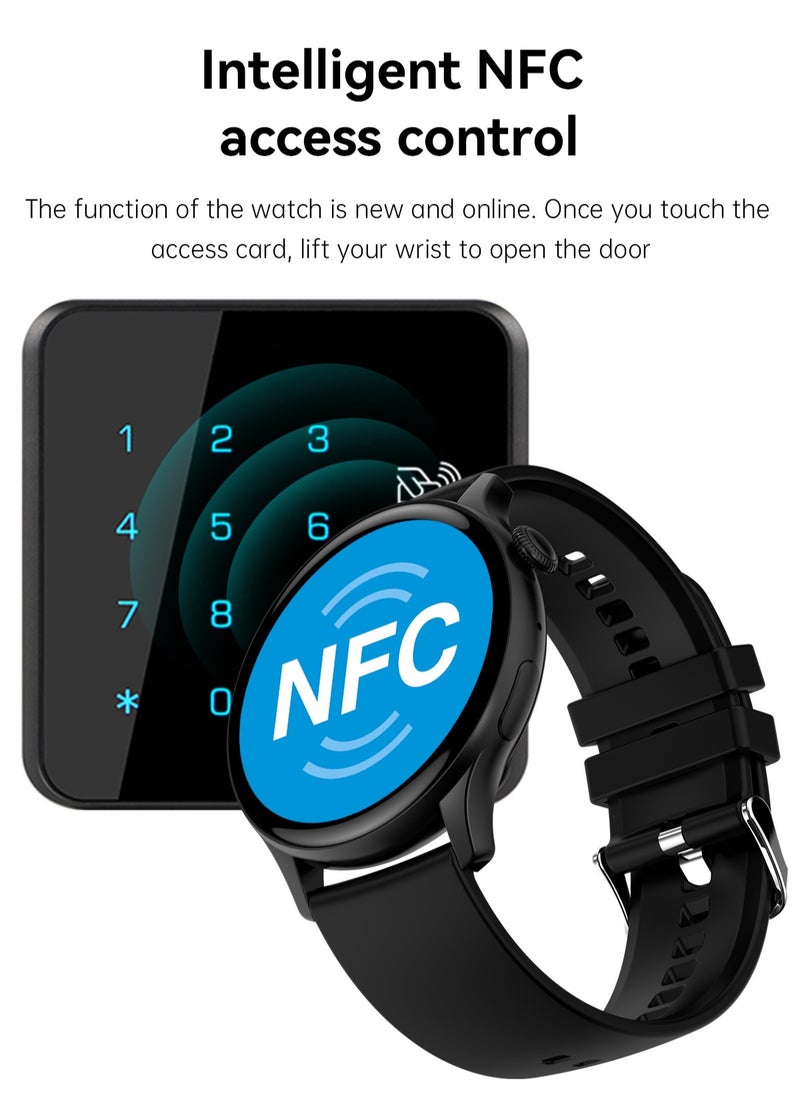 DOSCHER - Smart Watch AMOLED Smart Watches for Men Smartwatches Bluetooth Make/Answer Calls Fitness Modes and Sleep Modes Multi-app Message Reminder Multi Language Smartwatch 260mAh - Image 1