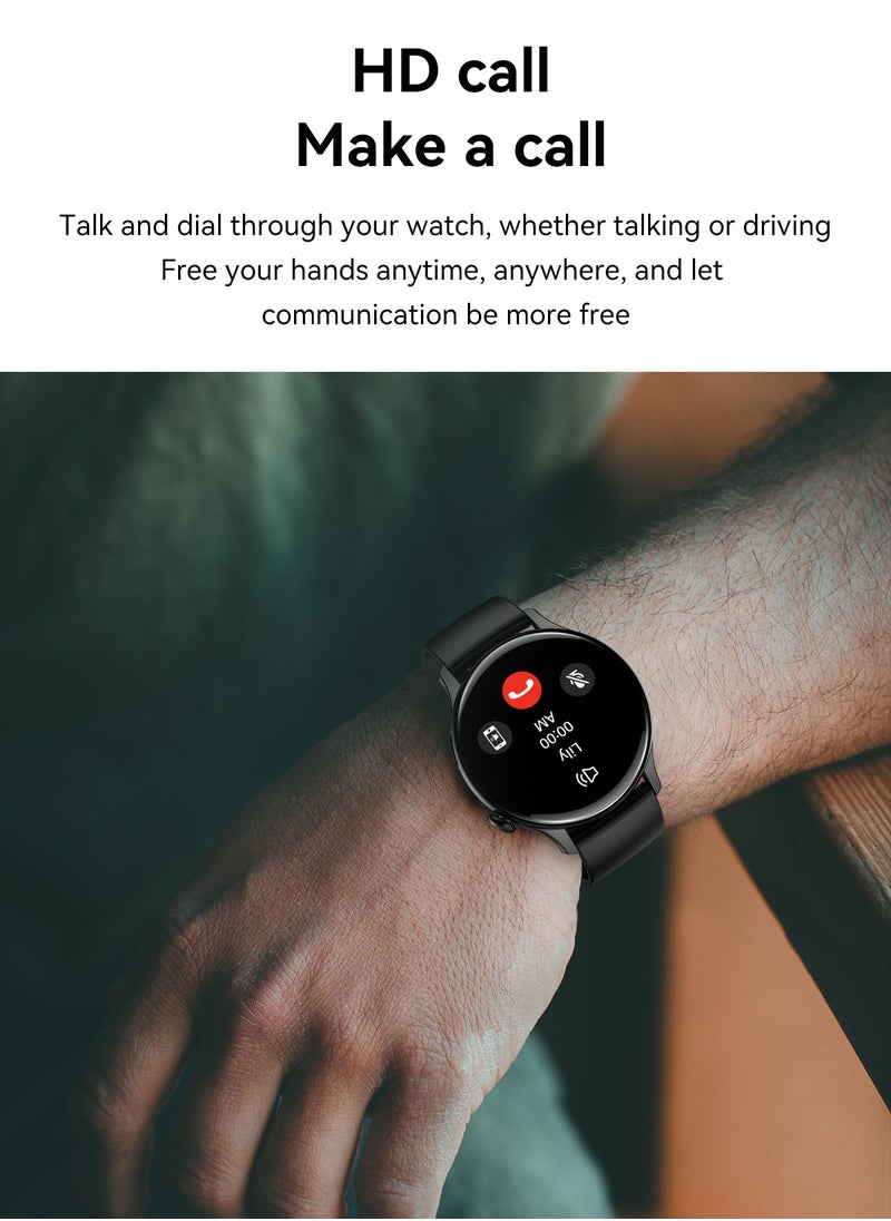 DOSCHER - Smart Watch AMOLED Smart Watches for Men Smartwatches Bluetooth Make/Answer Calls Fitness Modes and Sleep Modes Multi-app Message Reminder Multi Language Smartwatch 260mAh - Image 1