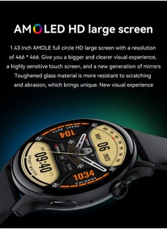 DOSCHER Smart Watch AMOLED Smart Watches for Men Smartwatches Bluetooth Make/Answer Calls Fitness Modes and Sleep Modes Multi-app Message Reminder Multi Language Smartwatch 260mAh  - Image 2