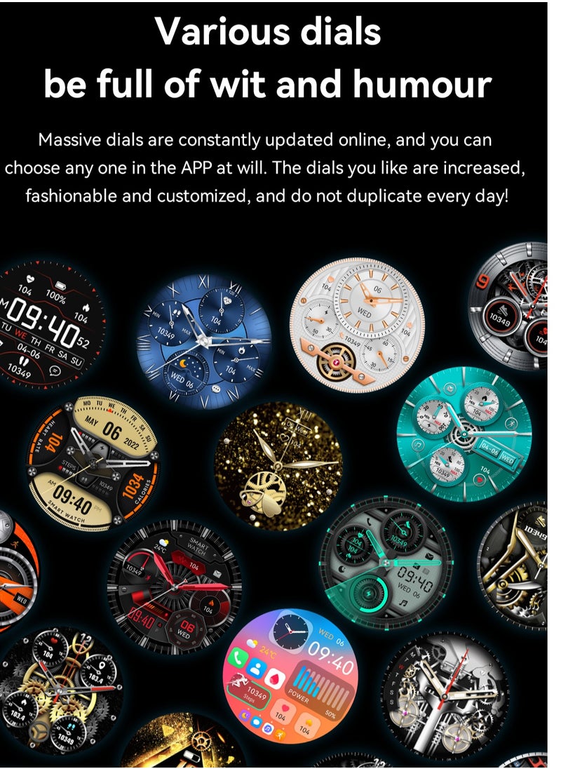 DOSCHER - Smart Watch AMOLED Smart Watches for Men Smartwatches Bluetooth Make/Answer Calls Fitness Modes and Sleep Modes Multi-app Message Reminder Multi Language Smartwatch 260mAh - Image 1