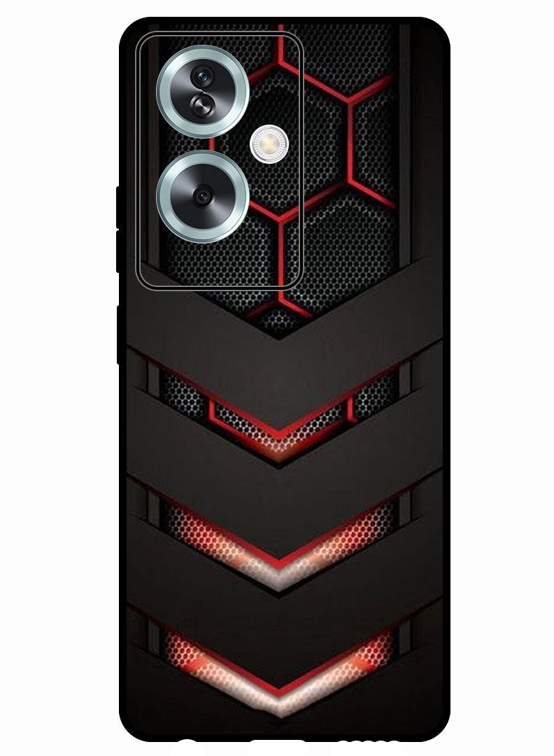 Theodor Protective Case Anti Scratch Shock Proof Bumper Cover For Oppo A79 5G red & black - Image 1