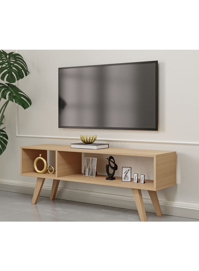 Retro RA-U10 TV Table 120x35x45 cm - Beige - Image 1