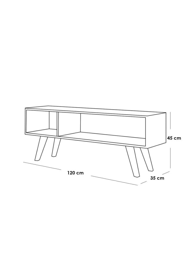 Retro TV table 120 cm - beige RA-U10 - Image 2