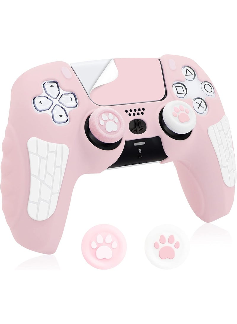 JOGAMS Controller Skin Cover for PS5 Anti Slip Silicone Grip Protector Case Compatible with PS5 Slim or Pro Wireless or Wired Includes 2 Thumb Grips - Image 1