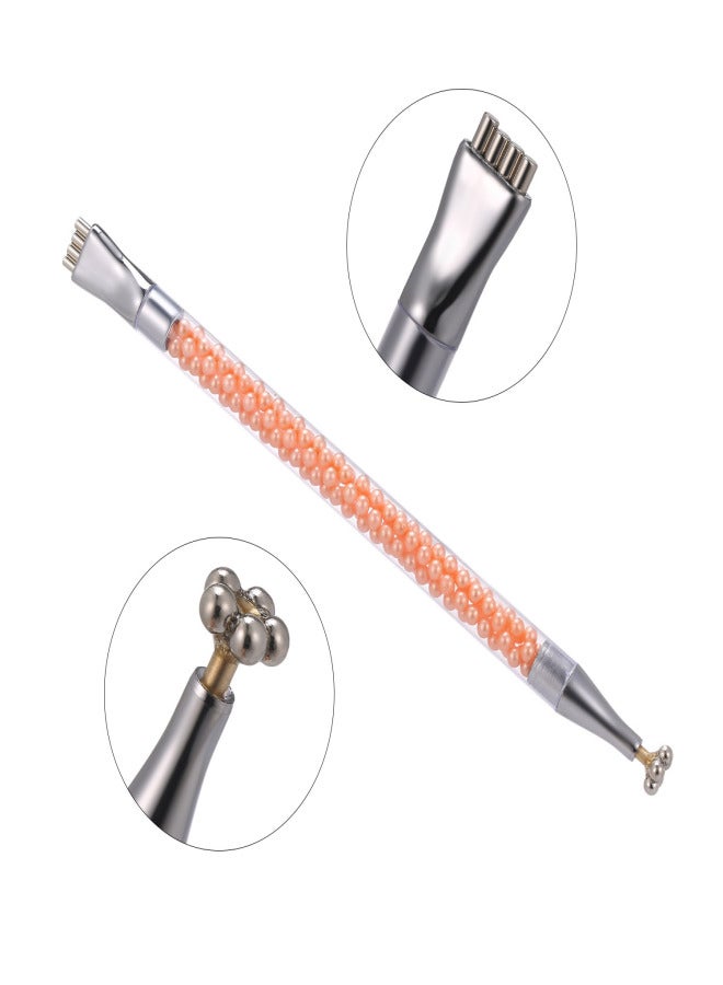 Nail Art Flower Magnet Pen Double Head Flower Design Nail Magnet Stick Nail Art Design for Cat Eye Gel Polish - Image 3