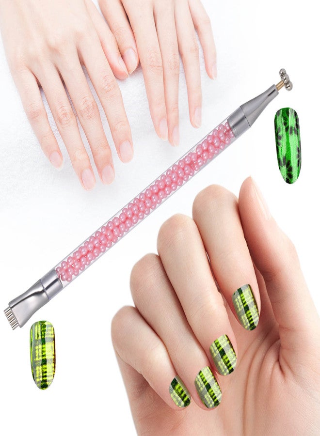 Nail Art Flower Magnet Pen Double Head Flower Design Nail Magnet Stick Nail Art Design for Cat Eye Gel Polish - Image 4