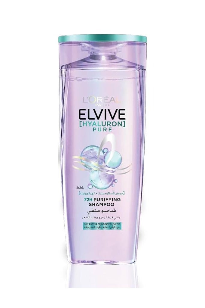 L'OREAL PARIS Loreal Paris Elvive Hyaluron Pure Purifying Shampoo for Oily Hair 600ML - Image 1