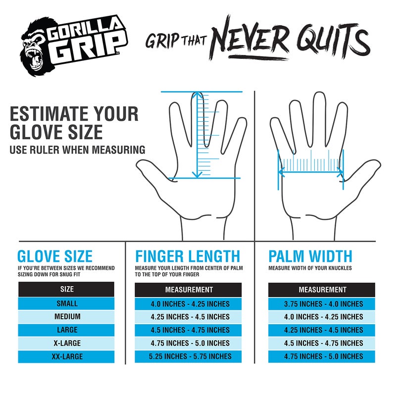 grease monkey Gorilla Grip Gloves, Max Grip, All Purpose Work Gloves, Slip Resistant, Nylon Shell, Medium, 1 Pair  - Image 3