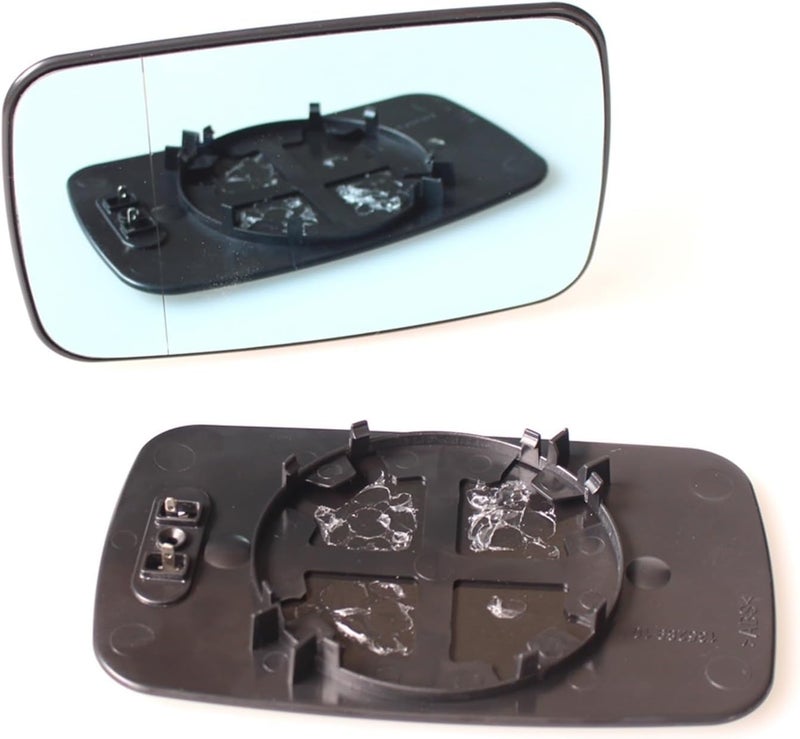DEMULAX Heated Blue Car Mirror Glass for BMW E46 - Image 1
