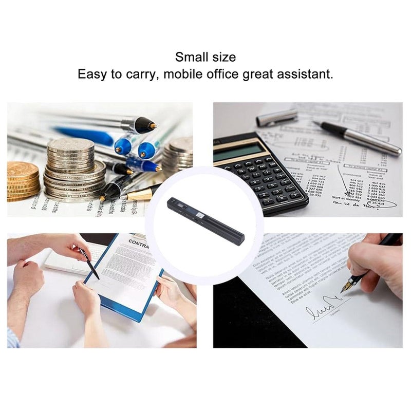 Portable A4 Handheld Document Scanner 900DPI High Speed USB 2.0 Black Color - Image 3