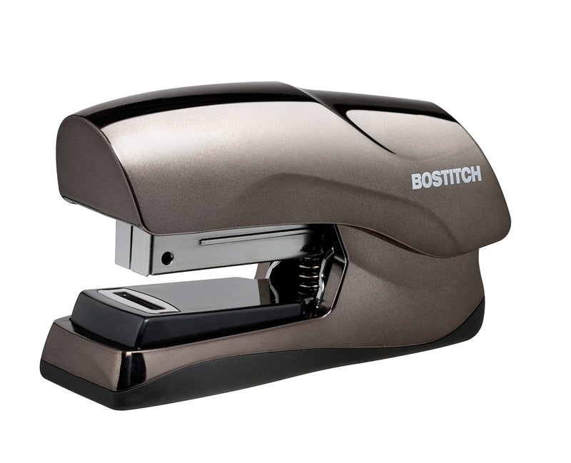 Bostitch Office Heavy Duty Stapler, 40 Sheet Capacity, No Jam, Half Strip, Fits into the Palm of Your Hand, For Classroom, Office or Desk, Black Chrome - Image 1