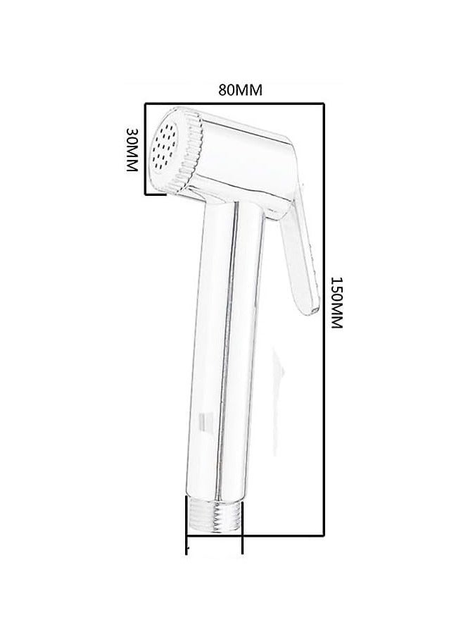 Shattaf Set, Bidet Sprayer for Toilet with 47inches Stainless Steel Bidet Hose, Wall Mounted Handheld Bathroom Spray for Personal Hygiene, Chrome  - Image 4