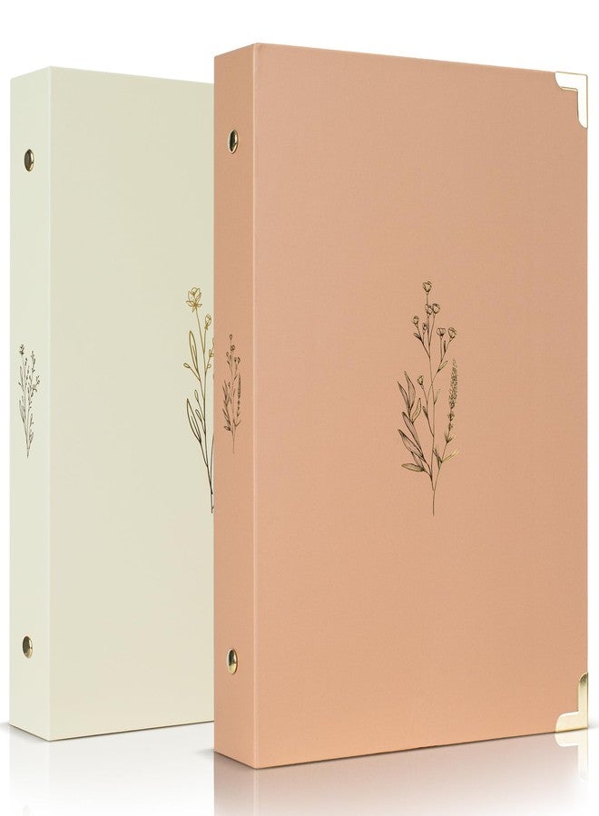 ZICOTO Aesthetic 6 Ring A5 Binder Set of 2 - The Perfect Small 0.75 Inch Planner Binder for Journaling or Collections - Refillable Notebook Holder with Pocket - Image 1
