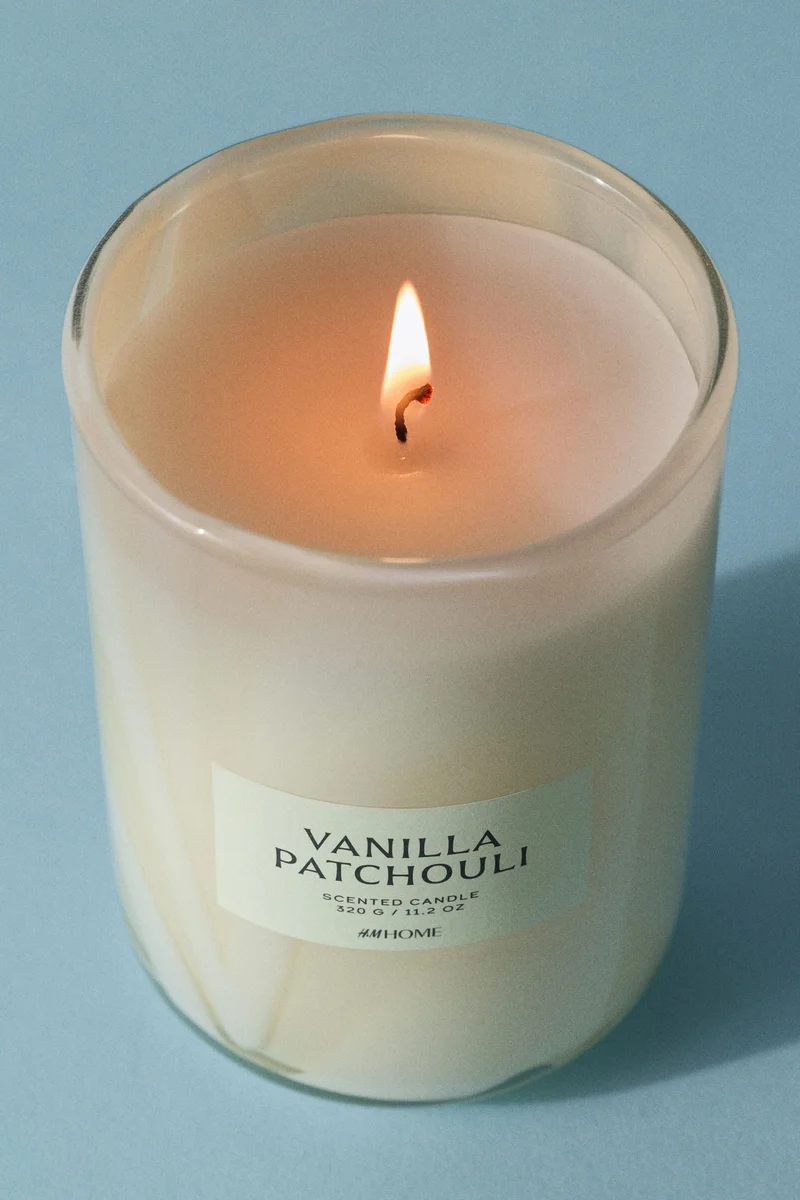 H&M Scented candle in glass holder