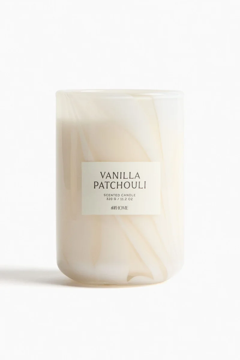 H&M Scented candle in glass holder