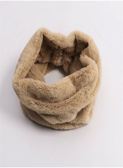 Solid Warm Fur Pullover Scarf