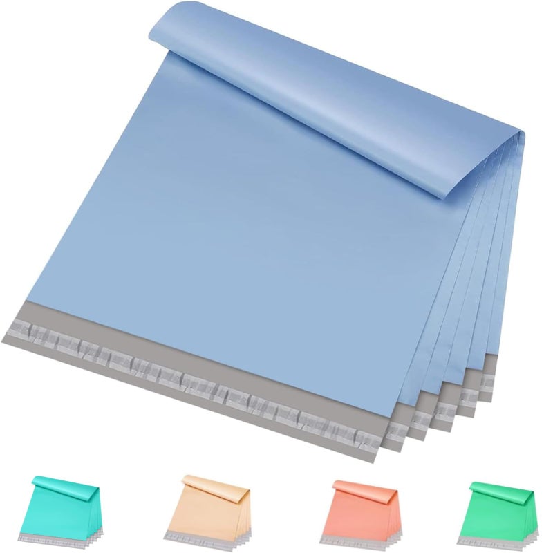 Metronic Poly Mailers Bags 14.5x19 100 Pcs | Medium Shipping Bags for Clothes | Large Mailers Poly Bags, Shipping Envelopes, Mailing Bags for Small Business with Strong Adhesive Blue - Image 1