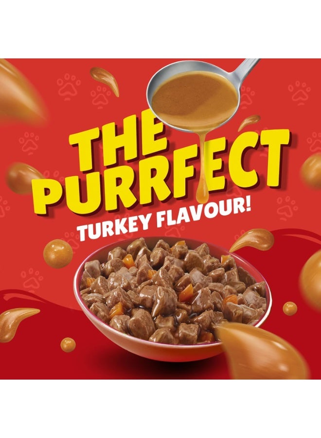 Friskies Friskies Turkey Chunks in Gravy Wet Cat Food Pouch 85g  - Image 2