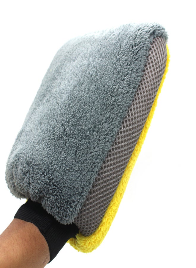 VISLONE Microfiber Multifunctional Car Wash Mitt Anti Scratch Wash Glove - Image 3