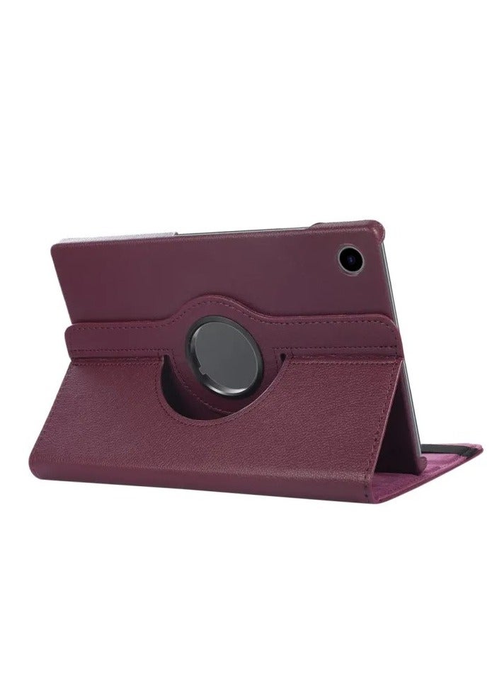 ELTRAZONE ELTRAZONE Case Compatible with Galaxy Tab A8 10.5" Case (SM-X200/X205/X207),  inch,Auto Sleep/Wake 360° Rotating Stand Folio Leather (Purple) - Image 2