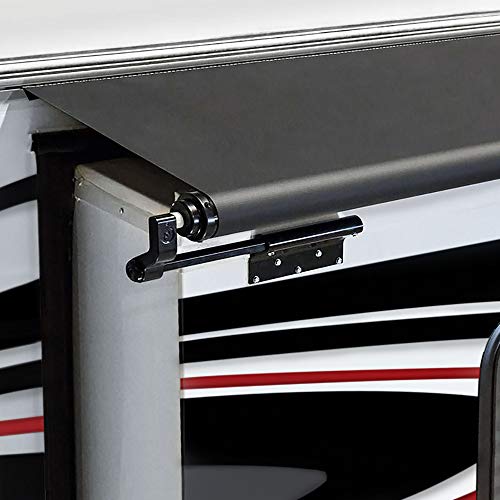 RecPro RV Slide Out Awning | RV Slide Topper | Slideout Awning | Fabric Only | Size Options Available | Black or White Version (46" x 160", Black) - Image 1