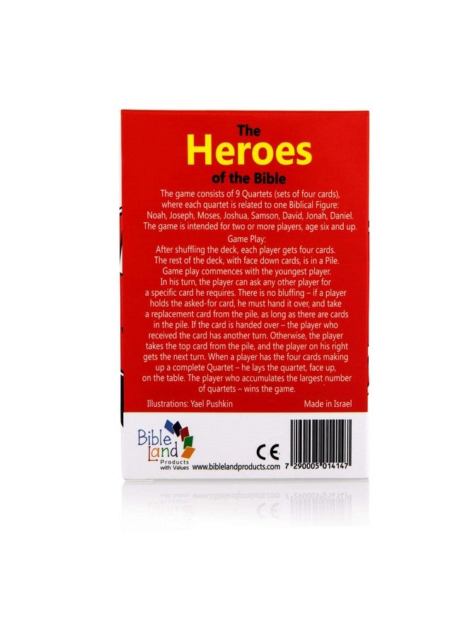 Biblical World Heroes of The Bible Quartets Card Game for Children Ages 6 and Up. Play and Learn Educational Card Game. Designed in Comics That Teaches The Biblical Stories. - Image 3