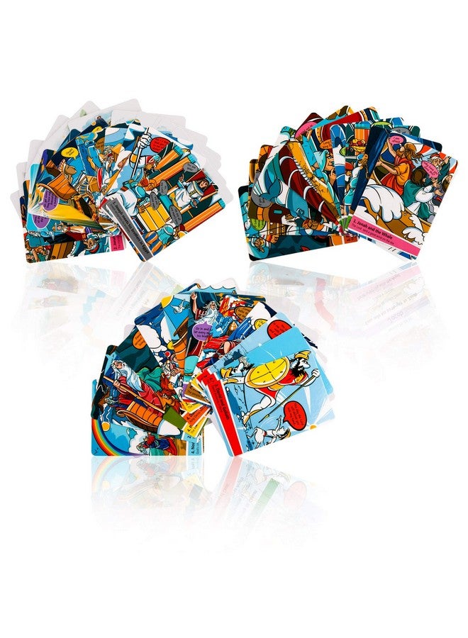 Biblical World Heroes of The Bible Quartets Card Game for Children Ages 6 and Up. Play and Learn Educational Card Game. Designed in Comics That Teaches The Biblical Stories. - Image 2