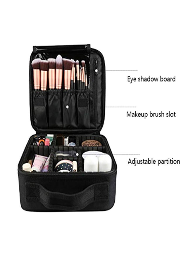 Professional Multi-Layer Large Capacity Cosmetic Bag Black - Image 3
