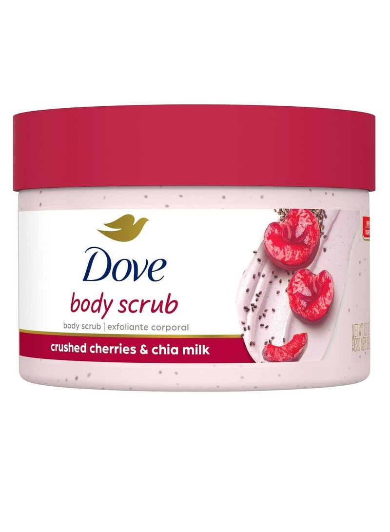 Dove Exfoliating Body Scrub Polish Crushed Cherries And Chia Milk 425 g - Image 1