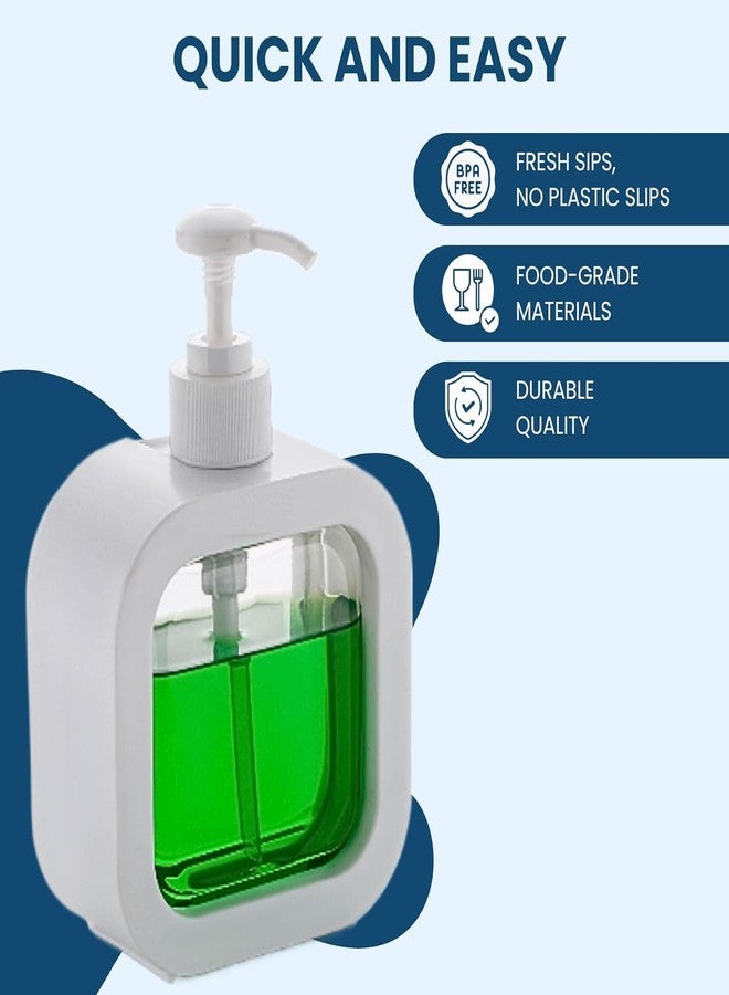 EXPORTTANZA 1 pcs Multipurpose Liquid Soap Refillable Plastic Dispenser Hand Wash, Dish Wash, Shampoo, Conditioner, Shower Gel Lotion for Bathroom and Kitchen 300ml (Pack of 1) - Image 5