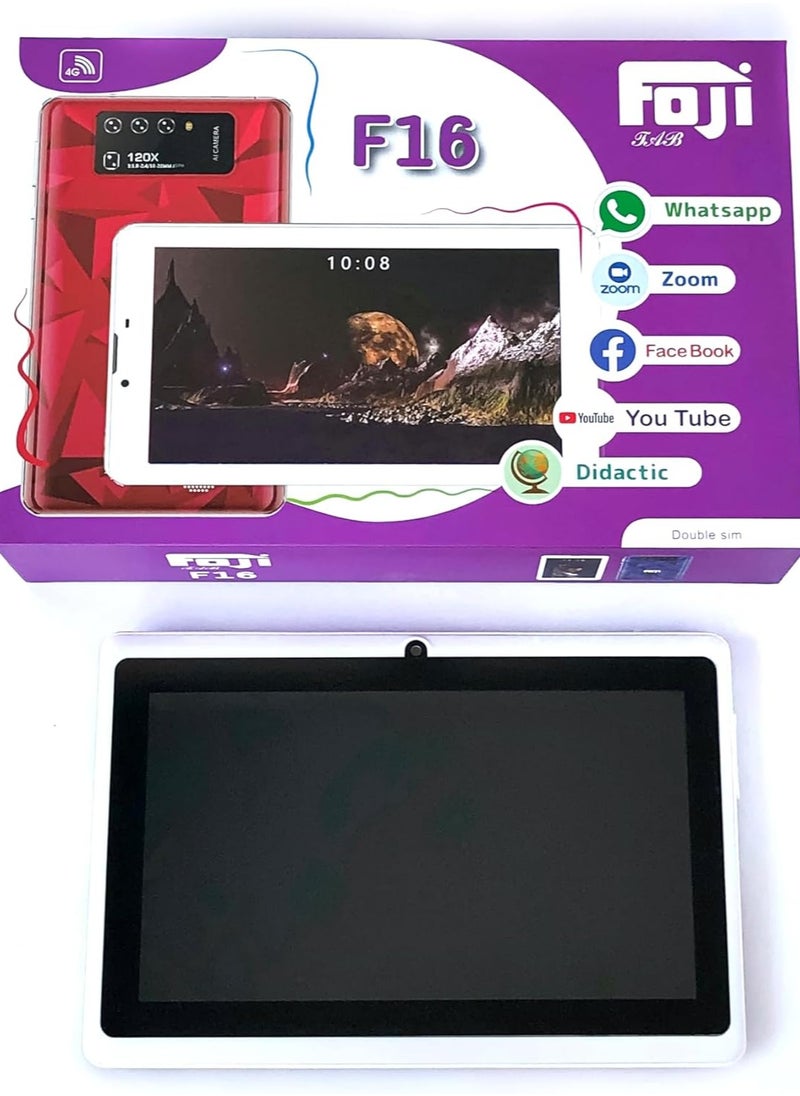 Foji - F16 Kids Edition Red Colour 4GB RAM 64GB ROM, Dual Sim, Free Inbox Scribble Pen And Protective Case Stand - Image 1