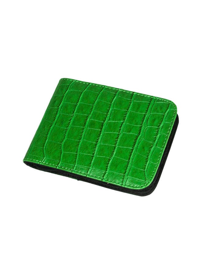NIBEMINENT 2-Piece 12-pack Crocodile Pencil Storage Bag Green