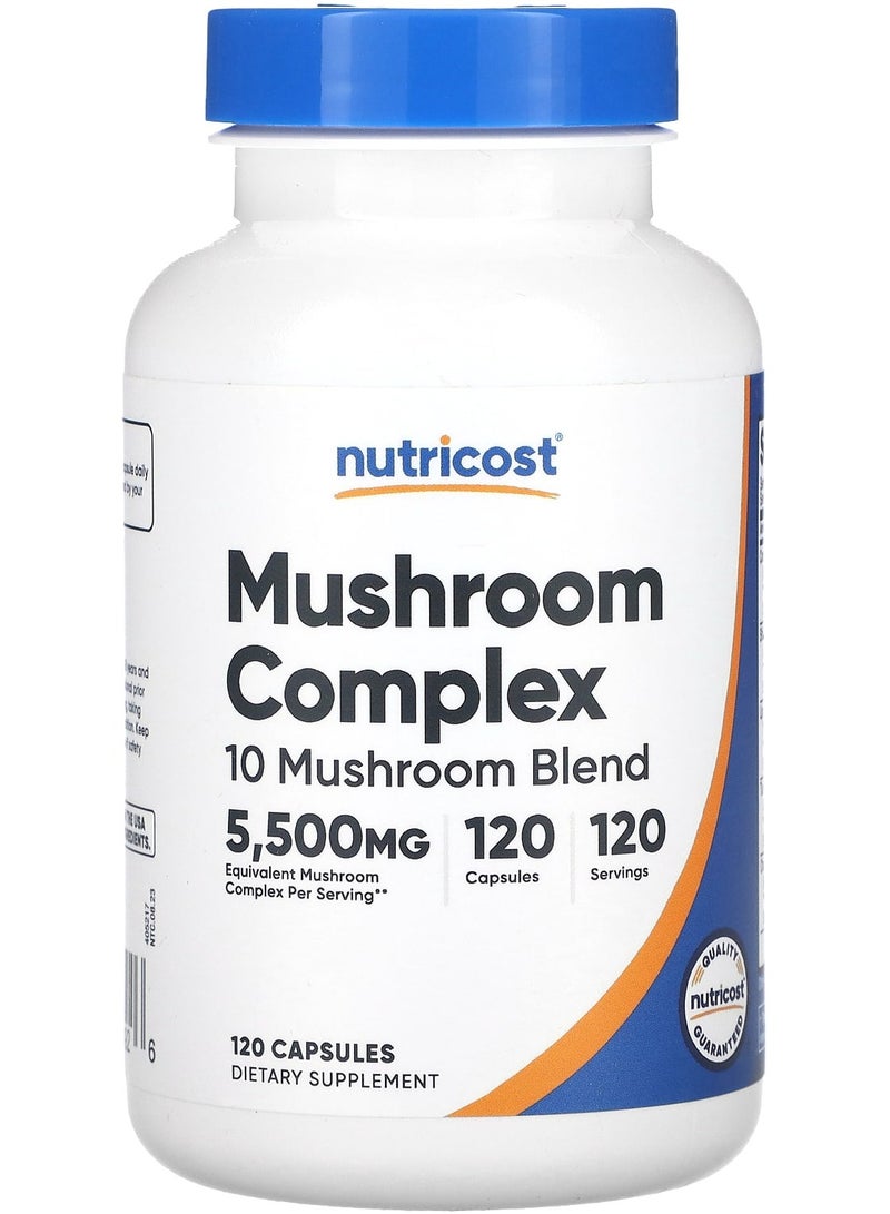 Nutricost مركب الفطر، 5500 ملجم، 120 كبسولة