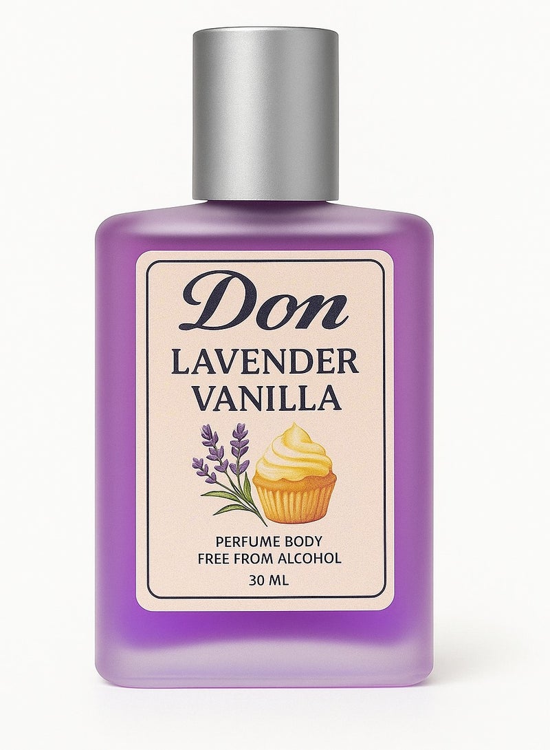 don Lavender Vanilla Perfume Body Free From Alcohol 30ml