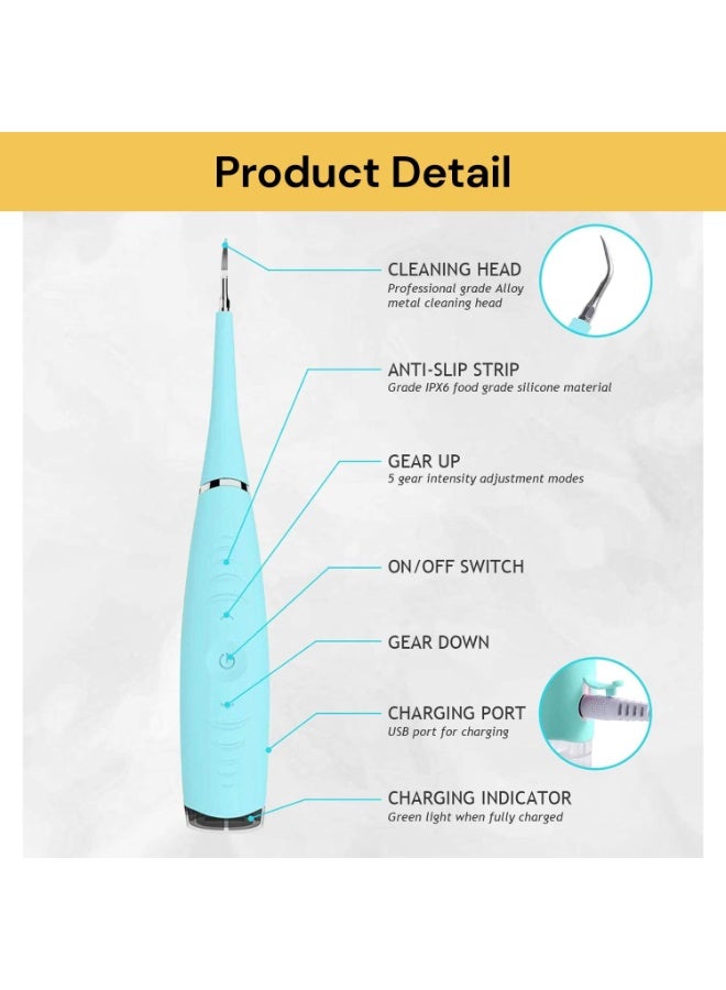 DubaiGallery USB Powered Electric Sonic Toothbrush, Deep Cleaning Performance, Soft Bristles for Gentle Gum Care, Slim Pink Handle, Ideal for Adults Oral Hygiene Routine - Image 2