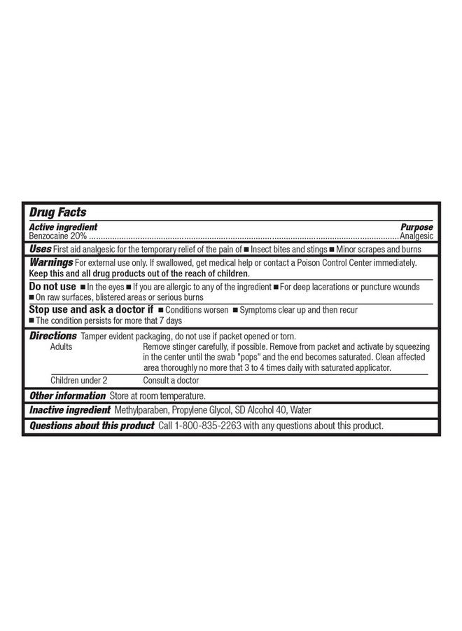 فرست أيد أونلي مسحات لتخفيف اللدغات من First Emergency Only 19-001، 10 قطع - Image 4