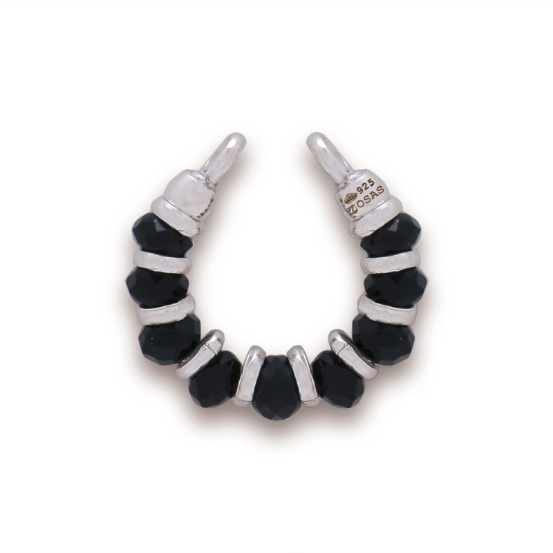 Osasbazaar Sterling Silver Nazariya Kadli Bracelet for Balgopal God Idols Goddess Idols Black 90925 Pure BIS Hallmarked Set of 4 - Image 2