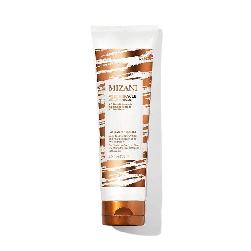 Mizani 25 Miracle Leave-In Cream - Hydrating Curl Cream with Coconut Oil, Curl Defining Leave In Conditioner, Anti Frizz, Heat Protectant, Silicone-Free, Sulfate-Free - Image 1