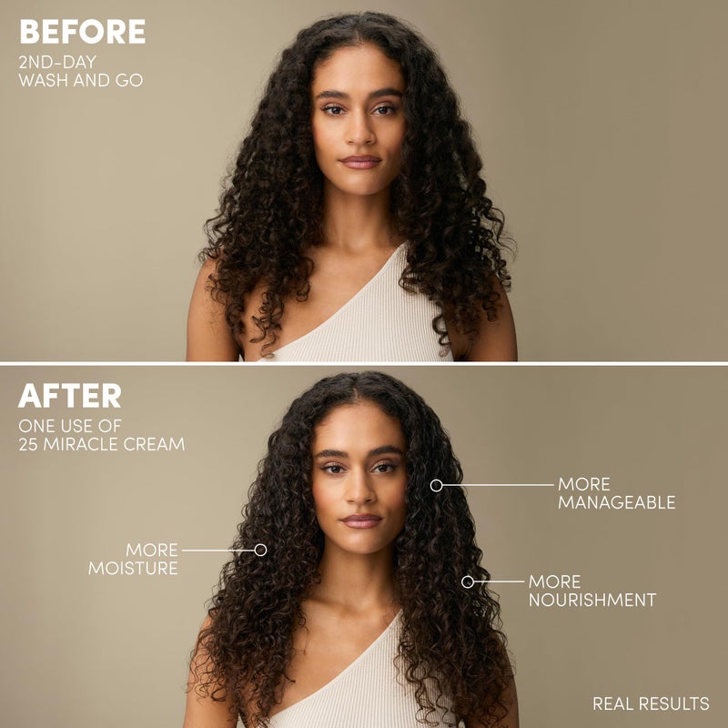 Mizani 25 Miracle Leave-In Cream - Hydrating Curl Cream with Coconut Oil, Curl Defining Leave In Conditioner, Anti Frizz, Heat Protectant, Silicone-Free, Sulfate-Free - Image 2