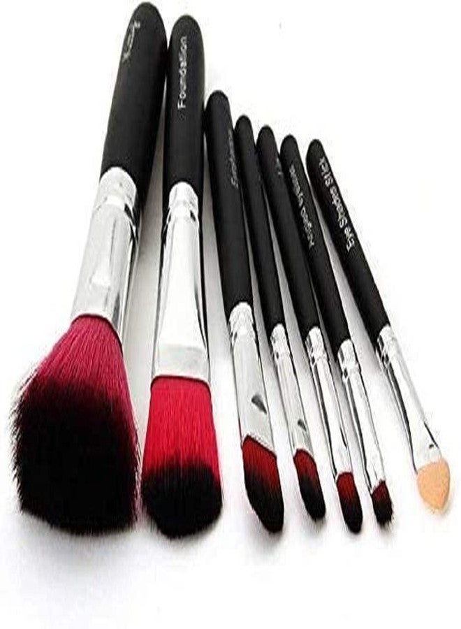 JAAYANSHA TYA 6155 Makeup Kit with 7 Black Makeup Brushes Set and 2 Multicolour Beauty Blenders - (Pack of 10) - Image 4
