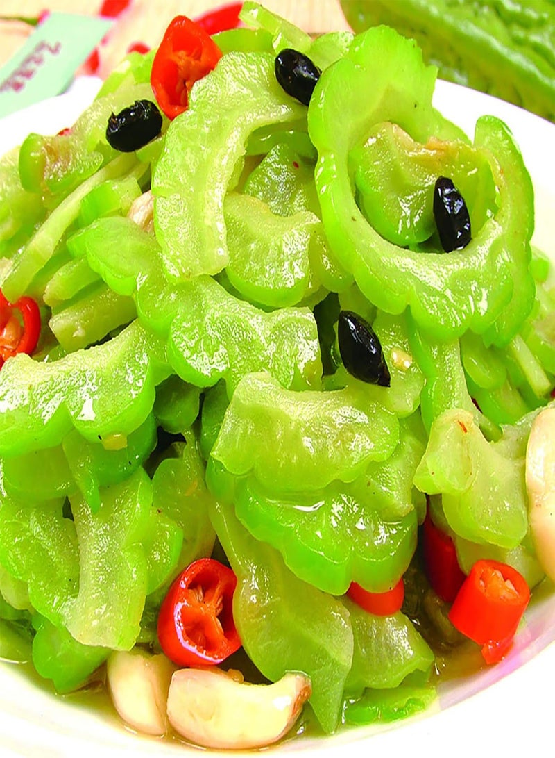 GGOOT 50 Pcs/Bag Bitter Gourd Seeds Open Pollination Easy to Grow Nutritious Delicious Green Plant Seeds Bitter Gourd Seeds Planting Bitter Gourd Seeds - Image 5