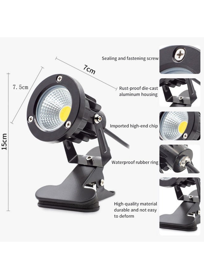 RGB Clip-on Light，Comes with 3M cable. IP65 waterproof rating. Suitable for indoor/outdoor passageways, terraces, lawns, courtyards, walkways, billboards.（16 color，1Pack） - Image 2