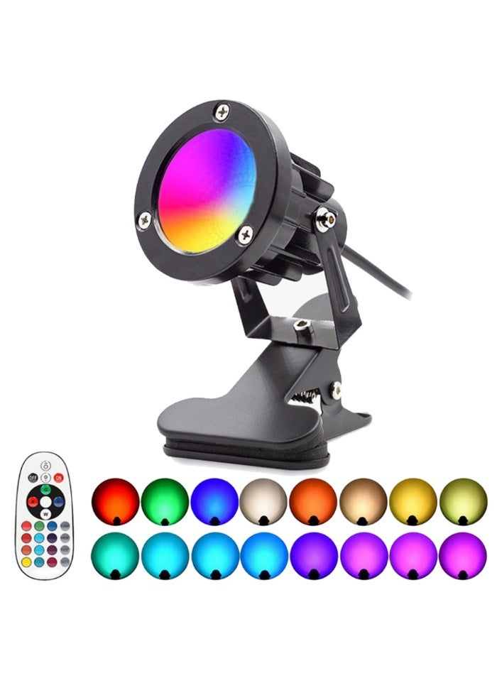 RGB Clip-on Light，Comes with 3M cable. IP65 waterproof rating. Suitable for indoor/outdoor passageways, terraces, lawns, courtyards, walkways, billboards.（16 color，1Pack） - Image 4