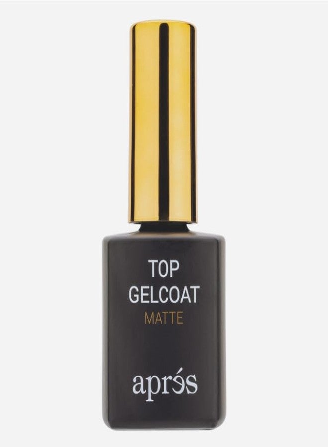 APRÉS Non-Wipe Matte Top Gelcoat - 15ml - Gel Nail Polish Soak Off Top Coat Matte Finish - Image 1