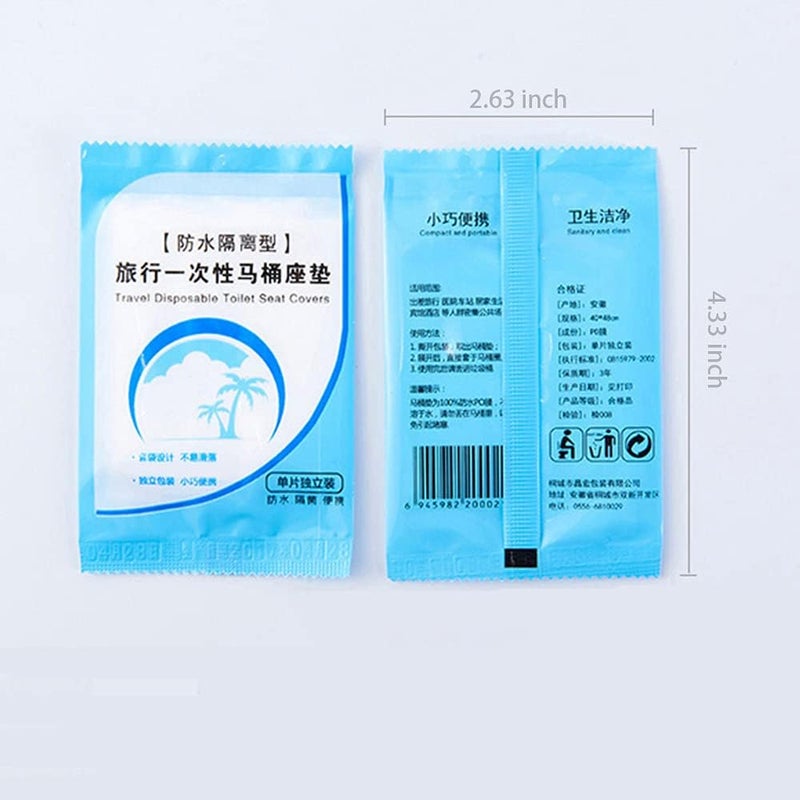 UNAOIWN Toilet Seat Covers Disposable 60 pack for Travel Toilet Seat Cover Friendly Packing for Kids Potty Training and Adult - Image 3