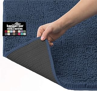 KANGAROO Kangaroo Plush Luxury Chenille Bath Rug, 30x20, Extra Soft and Absorbent Shaggy Bathroom Mat Rugs, Washable, - Image 1